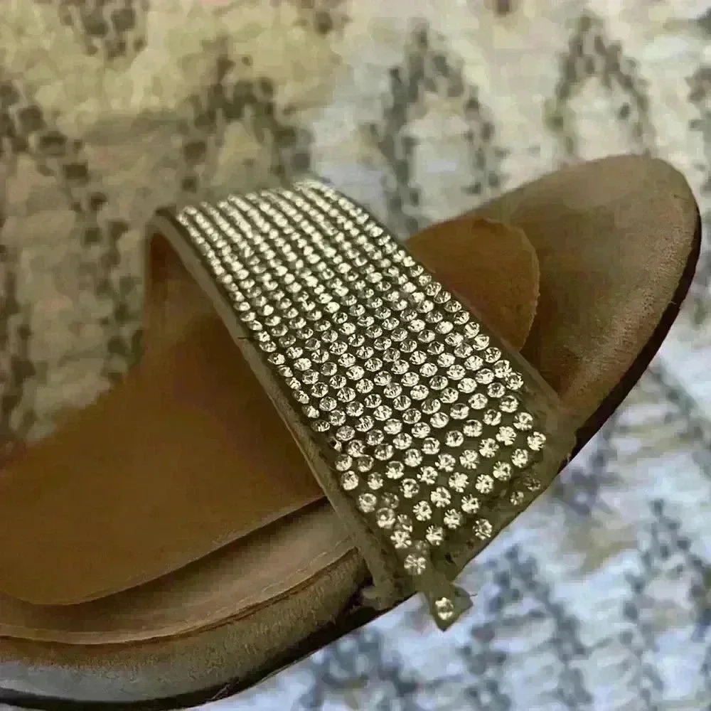 Nina Nude & Rhinestones Strappy Sandals - Picture 4 of 8